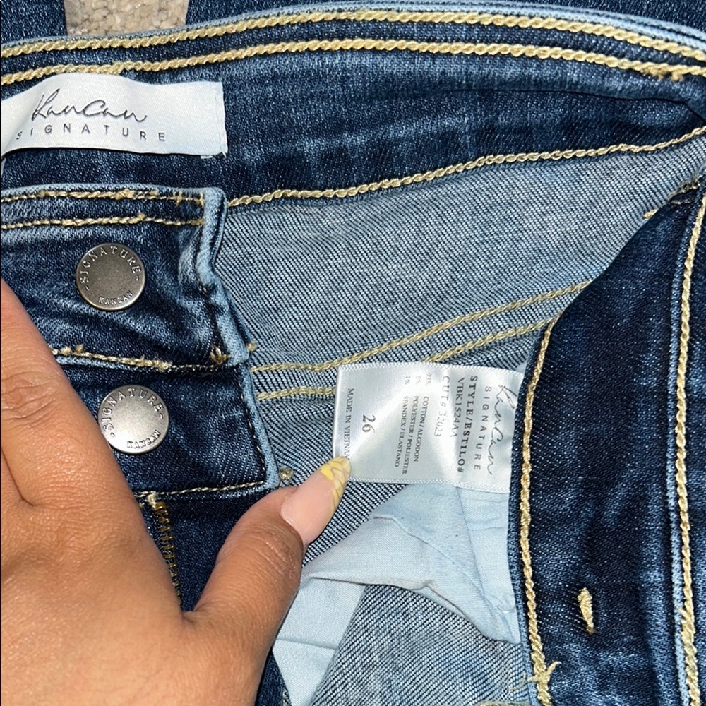 KanCan Blue High Rise Distressed Jeans - Picture 5 of 5